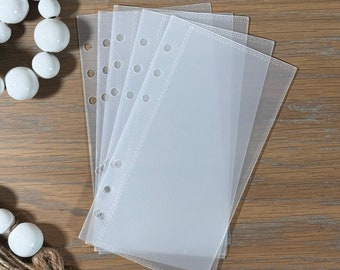 A6 Zipperless Clear Frosted Envelopes- PVC