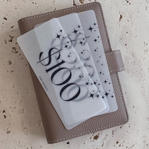 MATTE VELLUM Bargeld Platzhalter | ÄSTHETIK Individuelle Einsätze | Stil 2