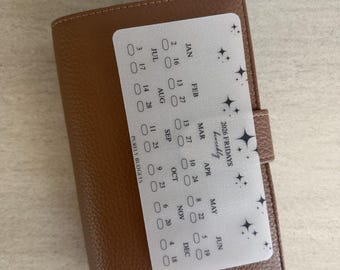 2026 Biweekly Fridays | Laminated Matte A6 Savings Challenge