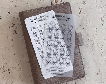 Birthday Fund Tracker | Laminated A6 Funds Tracker