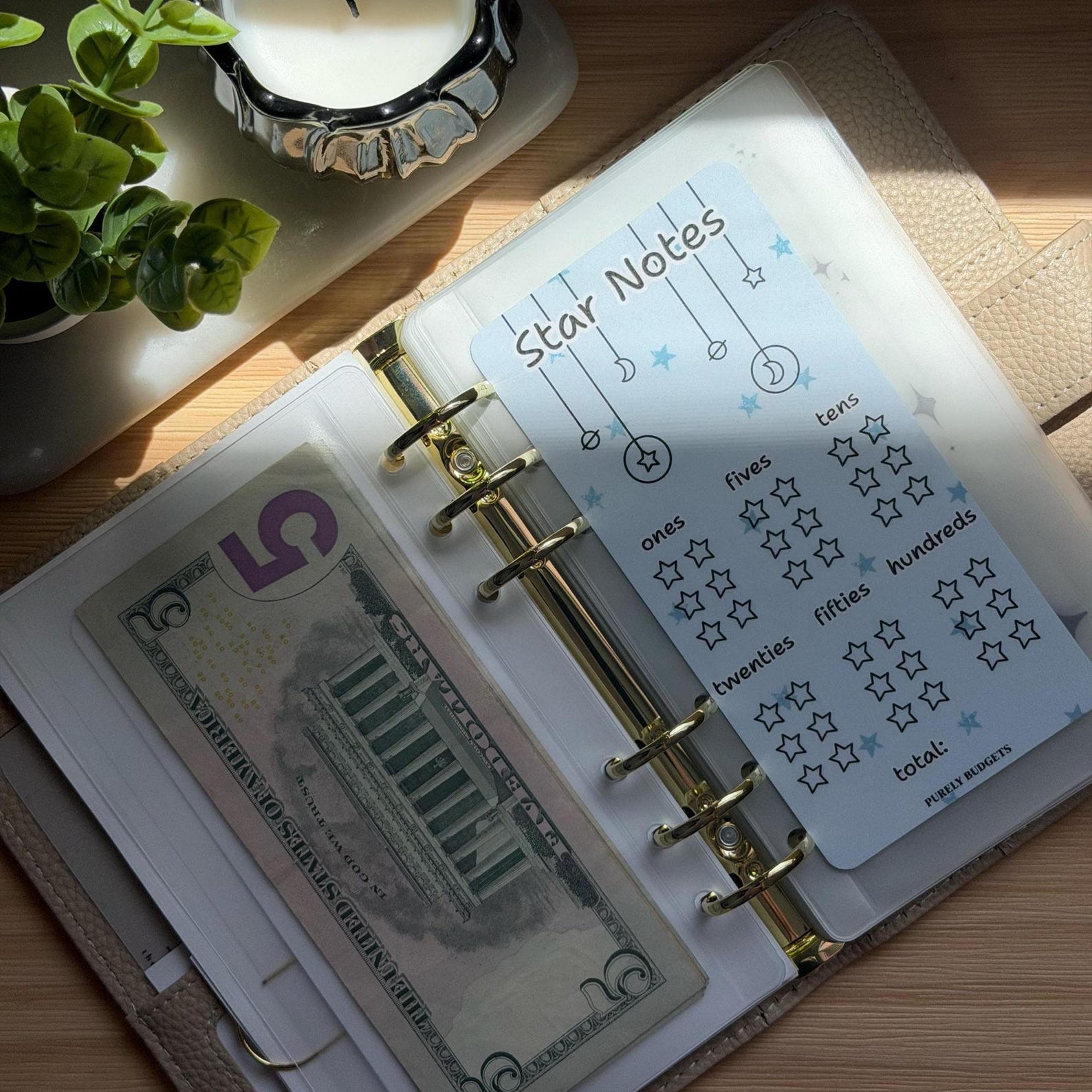 Notes Tracker Photo Star Notes ~ Savings Tracker - Etsy