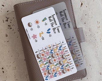 SUMMER TIME Roll the Dice Saving Challenge| Laminated A6 Cash Savings Tracker