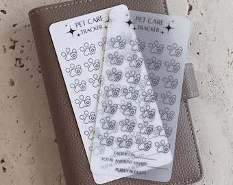 Pet Care Funds Tracker | Laminated A6 Savings Challenge | Cardstock or Matte Vellum