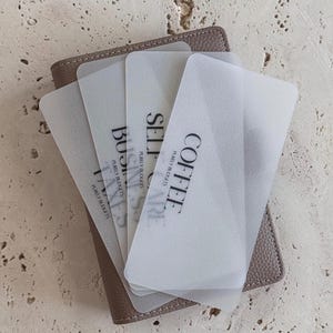 CUSTOM Bargeld Umschlag Einsätze Style 3 | Cash Umschlag Einsätze | MATTE PERLMUTT | Ästhetische Bargeldumschläge | Bargeldfüllung |