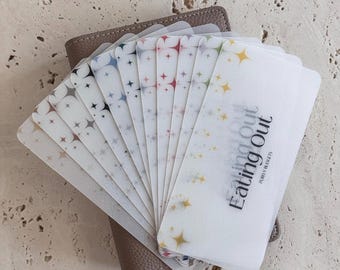 CUSTOM Cash Envelope Inserts Style 2 | Cash envelope inserts | MATTE VELLUM | Aesthetic Cash Envelopes | Cash stuffing |