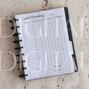 Planilha de Planejamento de Caixa Digital | 1 Página | Planejador Dimensionado para Feliz