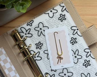 Lustre Bow Paperclip ~ Binder Decor