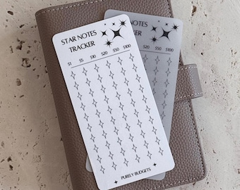 Star Notes Tracker | Laminated A6 Savings Challenge | Sinking Funds