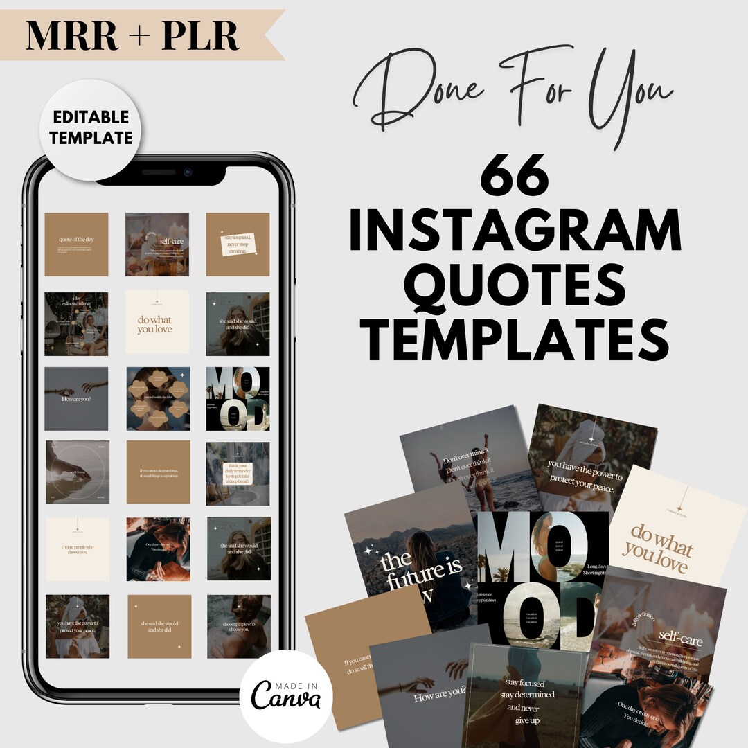 66 Instagram Inspirations Quotes Templates | Faceless Instagram Account ...