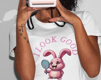 I Look Good Bunny Lover Shirt, Rabbit Cotton T-Shirt for Her