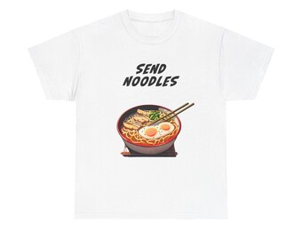Send Noodles Short-Sleeved Unisex Crew T-Shirt Classic Fit