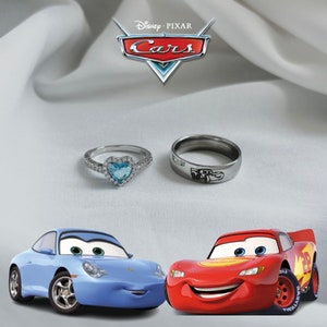 Sally and Lightning McQueen