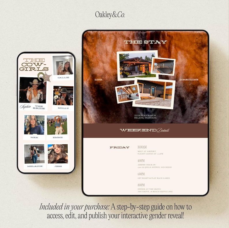 Bachelorette Website Template Canva Same Cowboy Forever Invitation Western Trip Planner Nashville Bach Weekend Itinerary Austin Party Bride image 7