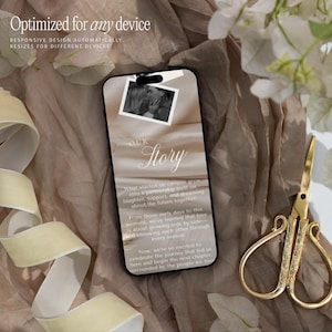 Wedding Website Template Vintage Wildflower Canva Invitation with RSVP Digital Wedding Romantic Timeless Classic Elegance Old Money Site imagem 15