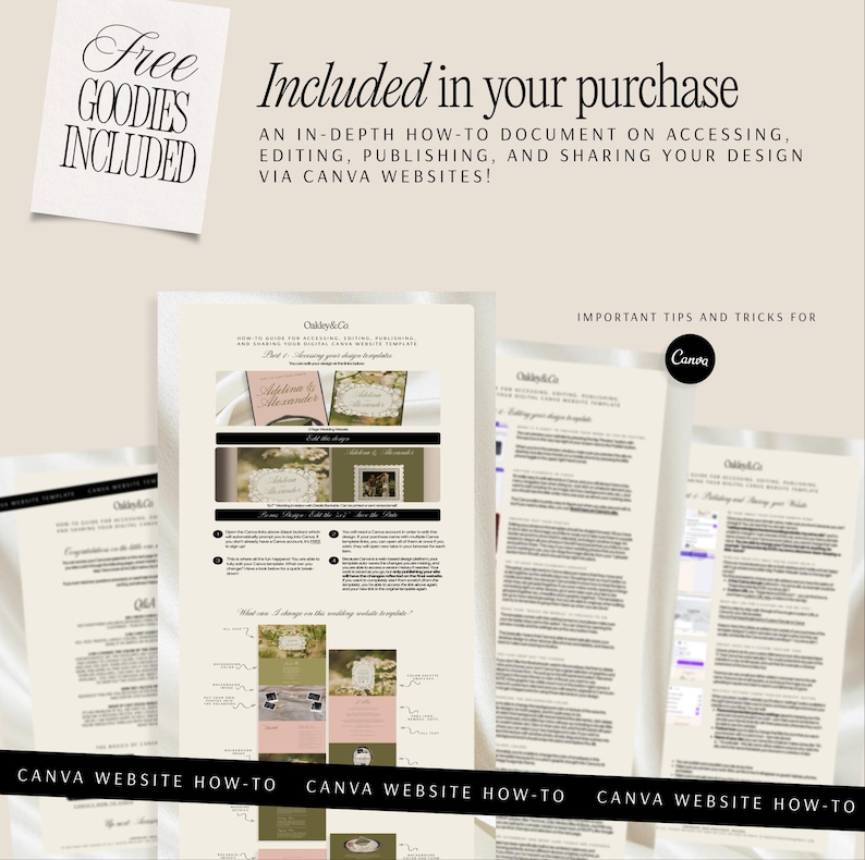 Wedding Website Template Vintage Wildflower Canva Invitation with RSVP Digital Wedding Romantic Timeless Classic Elegance Old Money Site imagem 12