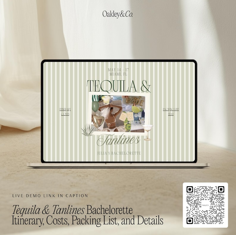 Bride Bach Party Website Template Canva Invitation Design Editable Beach Party Planner Instant Download Printable Digital Itinerary Mobile Responsive Event Website Tropical Weekend Getaway Planning Tool Tequila Tanlines Theme Custom Girl