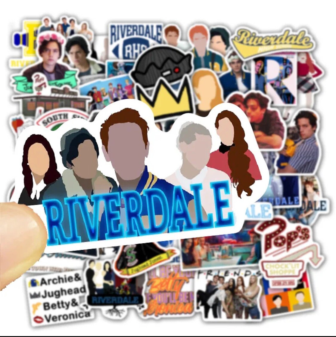 Riverdale Inspired Aesthetic Cute Water-proof Stickers Pack for Fans, Water Bottle, Laptop Case ...