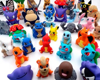 3D Printed Pokemon Figures, Desk Toy Decor, Gift for Pokemon Fan, Display Figurines, Kanto Region, Catch em All, Choose Your Own Collectible