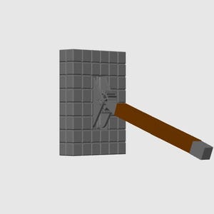 3D Printed Pixel Lever Light Switch Cover for Standard Toggle Wall Plates