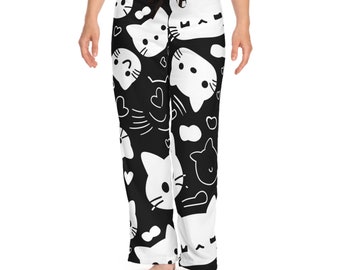 Pantalon de pyjama Kawaii Kitty pour femme