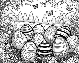 Easter Egg Coloring Page