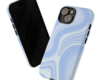 Groovy Blue Wave Tough Phone Case - Durable Phone Accessories for iPhone, Samsung and Google Pixel, personalized, gift ideas