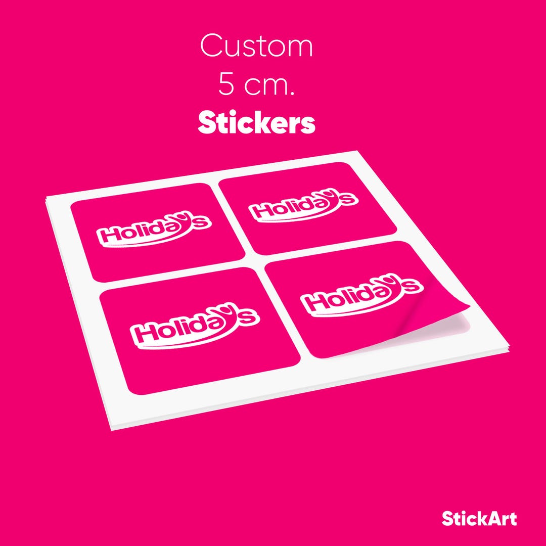 Custom 2 5X5 CM Glossy Vinyl Sticker Sheets - Etsy
