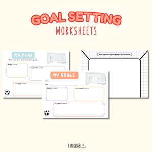 Goal Setting Worksheets for Kids Planning Goal Setting Practice Self ...