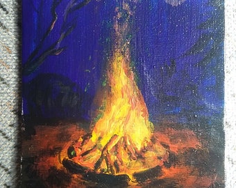 A campfire