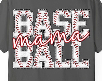 Baseball Mama PNG, Retro Baseball Mama Png, Baseball Mama Png Sublimation, Baseball Shirt Png Design, Baseball Clipart, Trendy, Spieltag Png