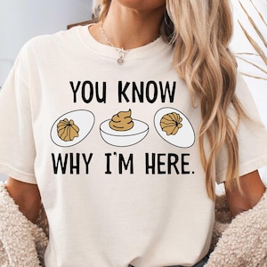 Deviled Egg Svg, You know why I'm here svg, funny thanksgiving svg, retro fall svg, svg file for cricut, png sublimation designs, dtf print