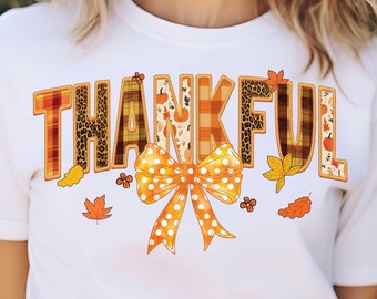 Tacksam kokett PNG, broderi höst PNG, höstsäsong PNG, Thanksgiving PNG, höstdesign, mysig säsong, kokett rosett leopard PNG-design