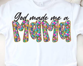 Dios me hizo una mamá (Png), Mamá con brillo floral (Png), Mamá flor (Png), Preppy (Png), Mamá flor retro (Png), Mamá (Png), Día de la Madre (Png) Sublimación