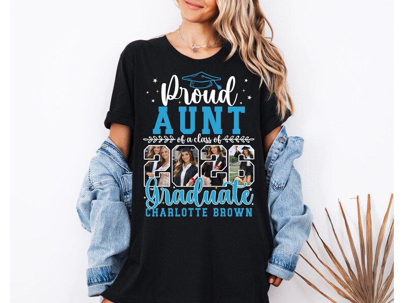 Laurea 2026 CANVA modificabile, laureato 2026 SVG PNG, famiglia orgogliosa laureato 2026 Svg, file Svg per Cricut, modificabile su inserto fotografico Canva immagine 5