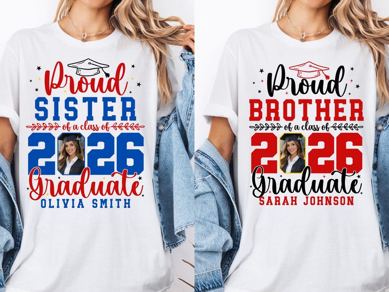 Laurea 2026 CANVA modificabile, laureato 2026 SVG PNG, famiglia orgogliosa laureato 2026 Svg, file Svg per Cricut, modificabile su inserto fotografico Canva immagine 3