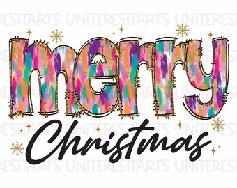 Glitter Buon Natale PNG, Buon Natale Doodle PNG, Pennellate Colorate Natale PNG, Glitter Natale PNG, Natale PNG Download
