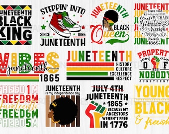 Juneteenth SVG PNG Bundle, Juneteenth Sublimation Png, Free-ish, Black History SVG PNG, Juneteenth ist mein Unabhängigkeitstag, Juneteenth SVG