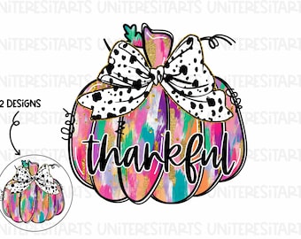 Kleurrijke flirt gouden glitterpompoen Dankbare pompoensublimatie png Trendy Thanksgiving Dtf Girl Fall png Acryl penseelstreekontwerp png