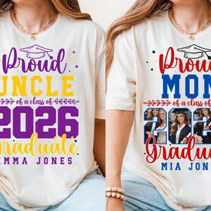 Laurea 2026 CANVA modificabile, laureato 2026 SVG PNG, famiglia orgogliosa laureato 2026 Svg, file Svg per Cricut, modificabile su inserto fotografico Canva immagine 4