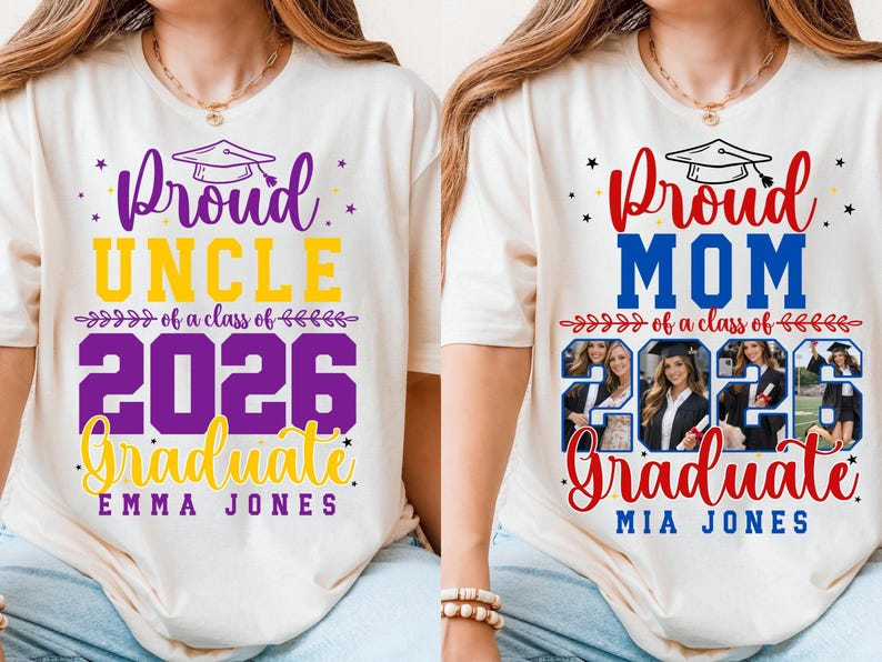 Laurea 2026 CANVA modificabile, laureato 2026 SVG PNG, famiglia orgogliosa laureato 2026 Svg, file Svg per Cricut, modificabile su inserto fotografico Canva immagine 4