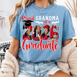 Plantilla editable en CANVA de graduación 2026, SVG PNG de graduación 2026, SVG personalizado con foto de graduación 2026, SVG de familia orgullosa de graduarse imagen 7