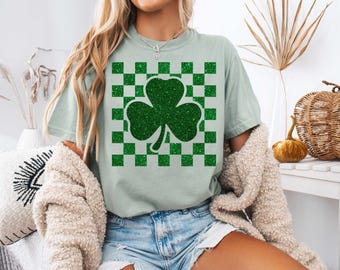Glitter St Patrick's Day Shamrock PNG, Lucky Shamrock Png, St Patty's Day Png, Lucky Charm Png, St Patricks Day Png, Irish Png, Sublimation