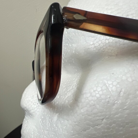 Vintage American Optical AO Tortoise Brown Milita… - image 6