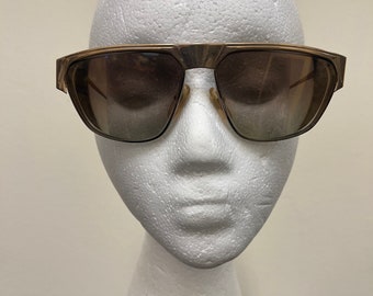 Gafas de sol vintage Jean Louis Scherrer Galactica Gold Sólo monturas: las lentes tendrán que ser reemplazadas