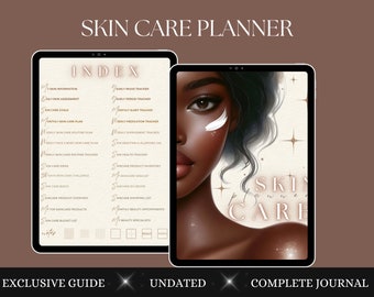 Black Girl Magic Skincare Planner | Digital Self-Care Journal for Melanin-Rich Skin | Acne & Hyperpigmentation Tracker