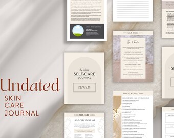 Ultimate Selfcare Printable Guide: Selfcare Routine Journal, Daily/Weekly Template, Digital Planner, Undated