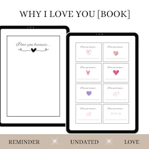 Personalized Love Notes Box Set: Printable PDF for Heartfelt Messages & Keepsakes