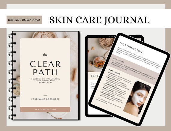 Acne Management: Journal Printable, Skincare Routine PDF, Clear Skin Guide