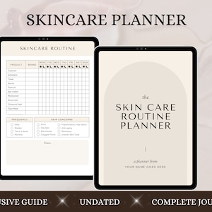 Achieve Glowing Skin: Skincare Planner Printable, Beauty Routine Tracker, Printable Journal