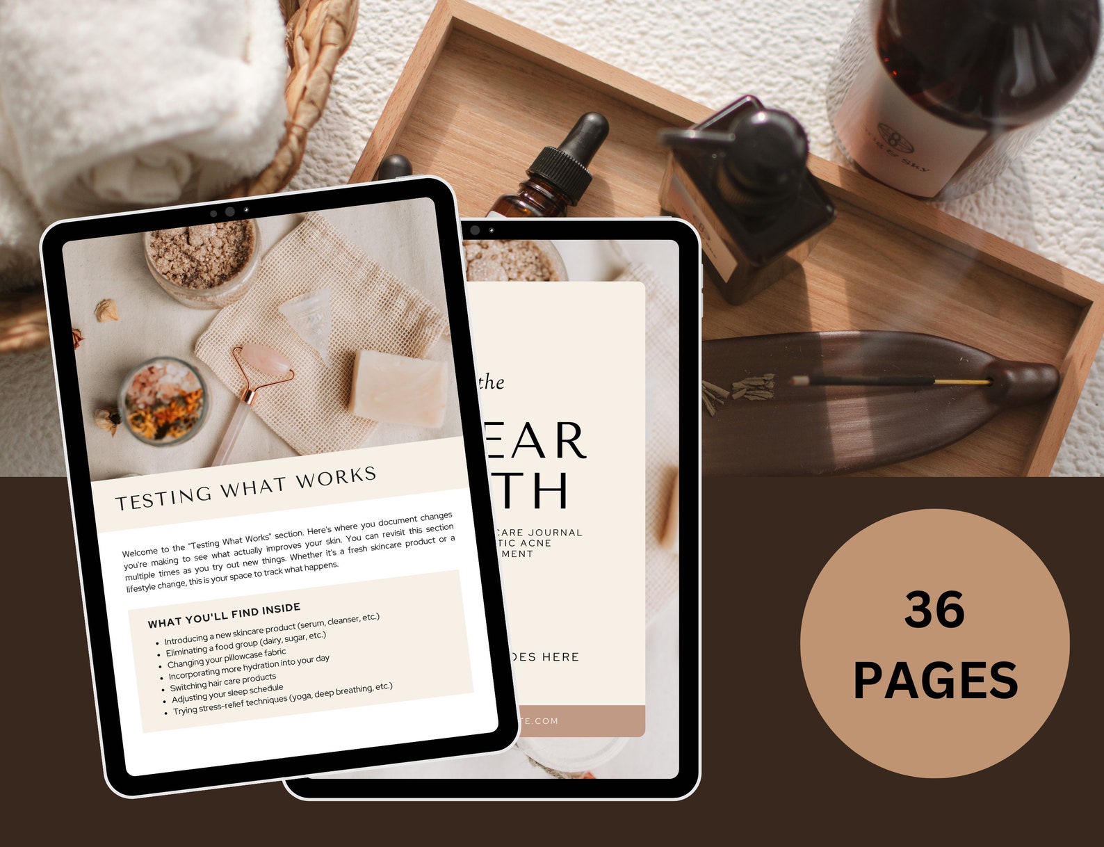 Acne Management: Journal Printable, Skincare Routine PDF, Clear Skin ...